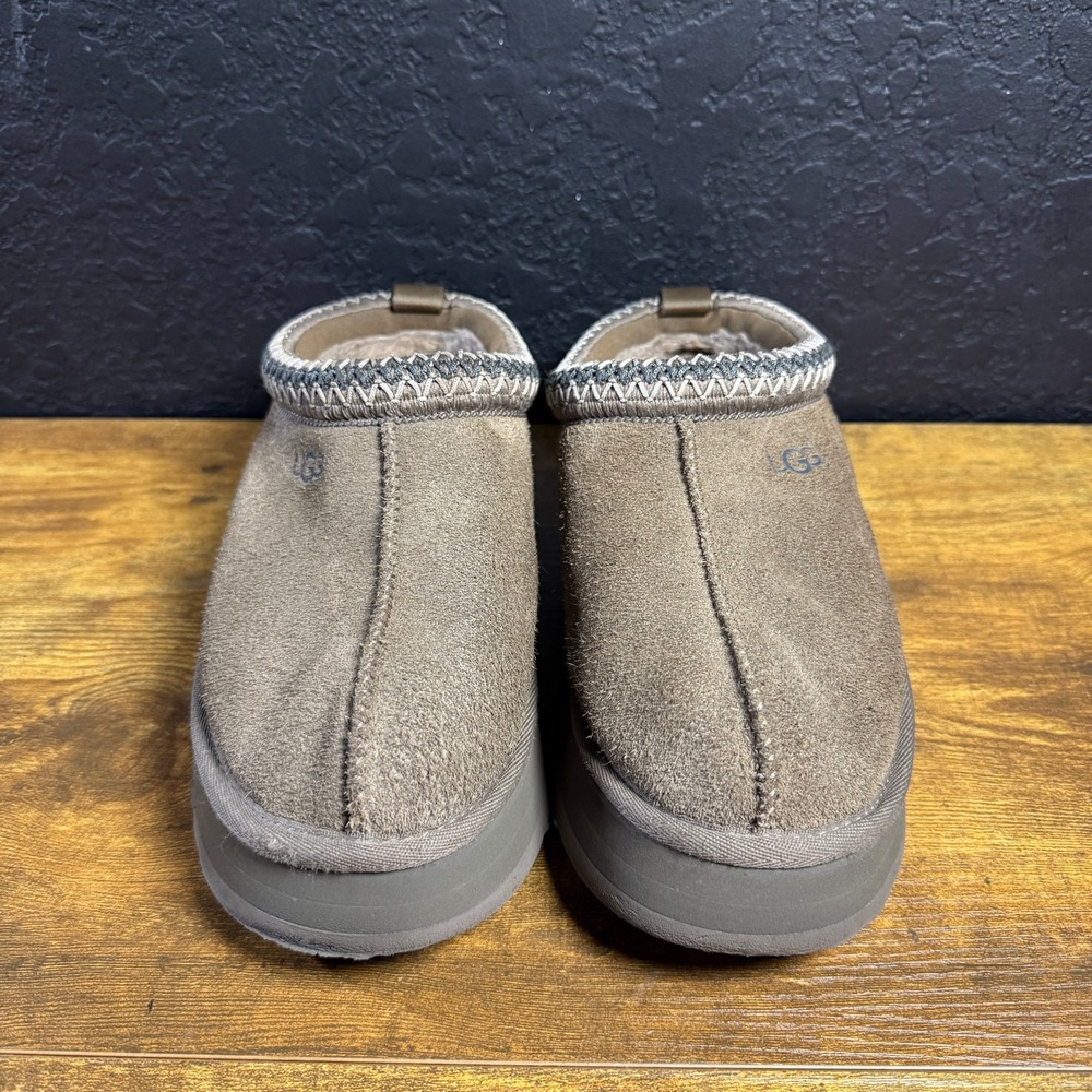 UGG Tasman Tazz 1122553 Caribou Suede Platform Slipper Women 8 - Picture 2 of 7